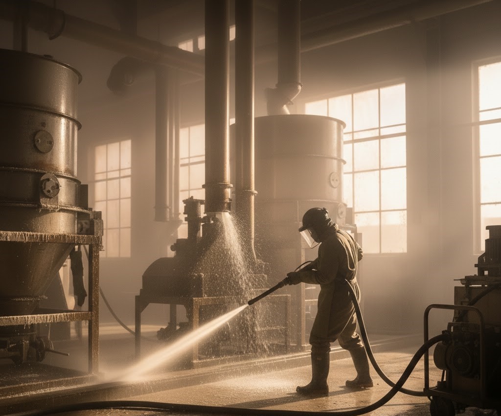 Sugar industry hydrojet cleaning