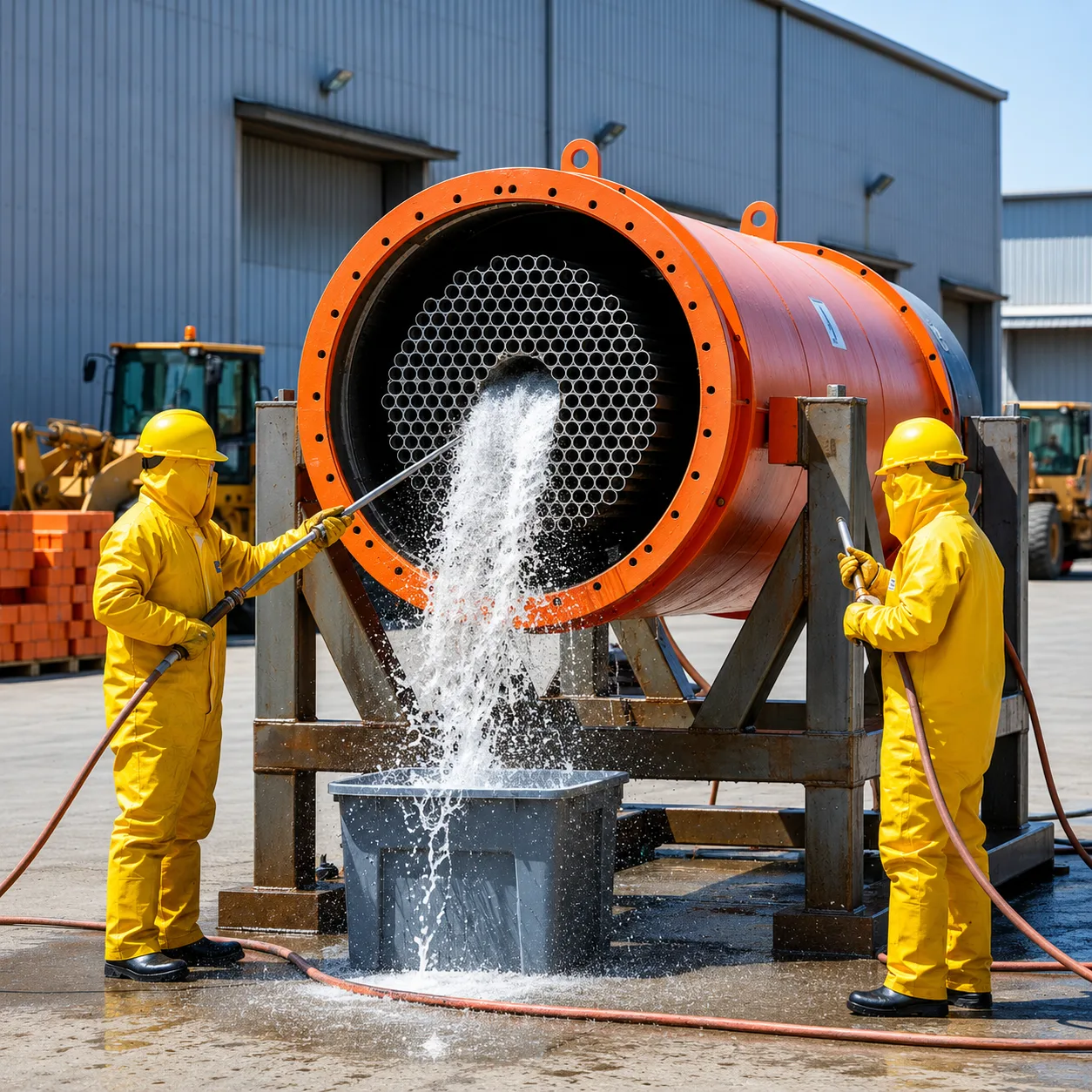 Professional tank cleaning using hydrojet technology